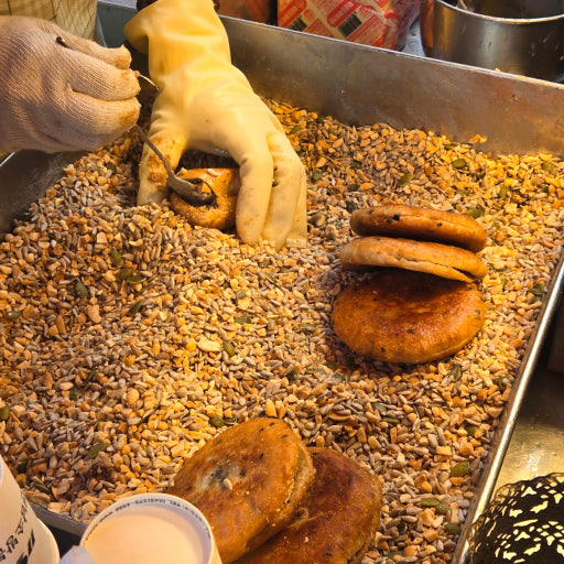 Ssiat-hotteok (Seed-filled Sweet Pancake)
