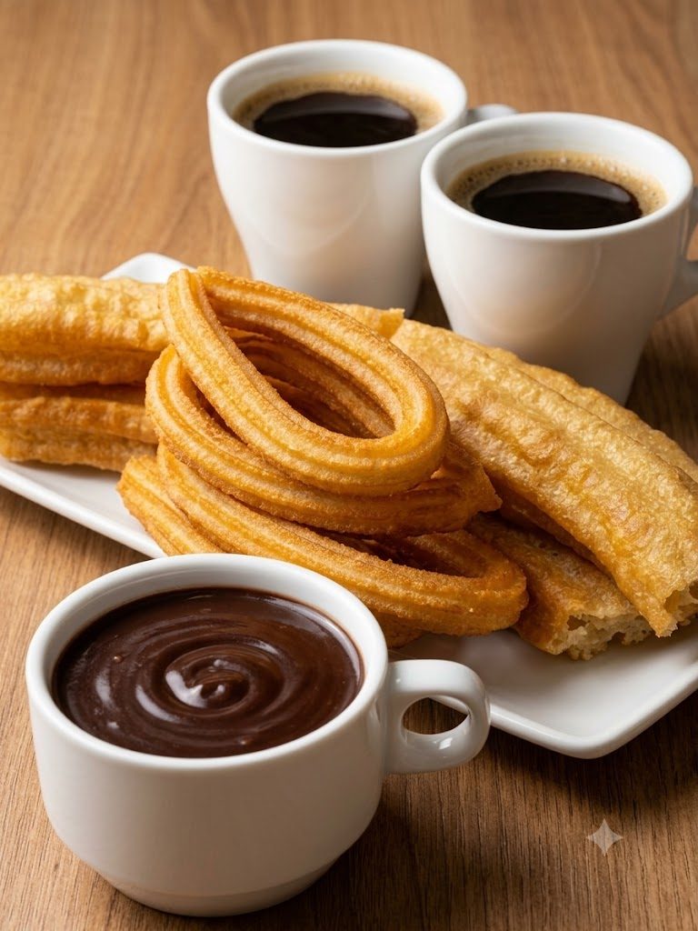 Churros con chocolate