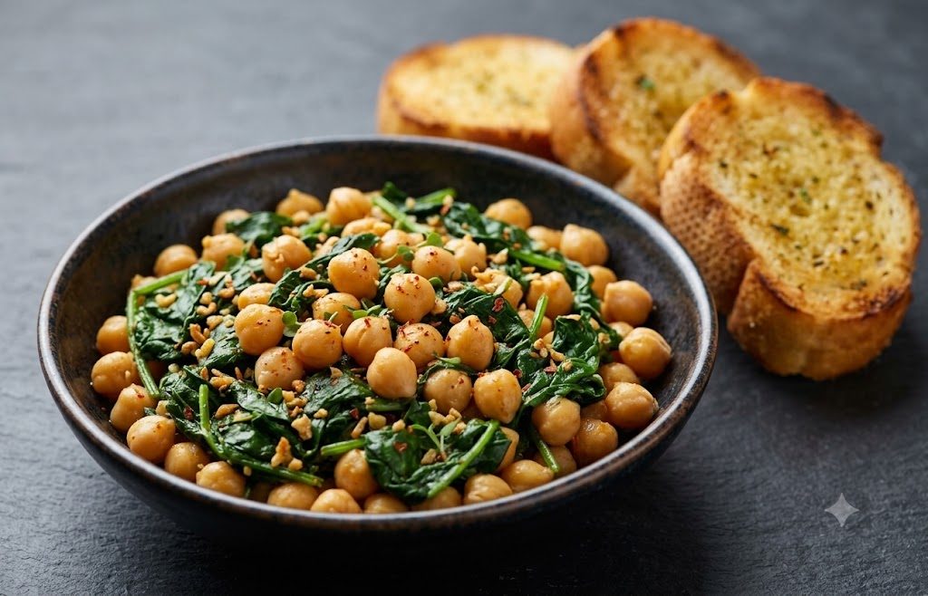 Espinacas con garbanzos